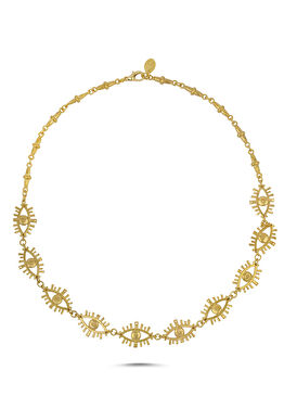 Golden Gaze Kadın Altın Kaplama Kolye